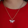 Choker 5A Cubic Zirconia CZ Cute Animal Butterfly Pendant Necklace For Women Men Punks Tyles Long Necklaces Jewelry Wholesale