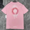 Luxury Men's Fashion t Shirts Ch Hearts Brand T-shirts Designers Men Women Tops Tees Horseshoe Sanskrit Cross Print Classics T-shirt Loose Short Sleeve Tshirts YLDX