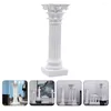 Bougeoirs colonne romaine Sculpture Unique chandelier maison résine décorations Table gâteau pilier support Po accessoires Mini