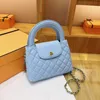 2023 Luxury Goat Beard Leather Bag Designer Handbag Classic Flap Women's Brand Bag Multi Color Leather Banket Handväska Crossbody Bag Makeup Bag Enkelt och elegant