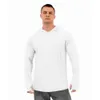 Men's Hoodies Sweatshirts Men's Solid Color Summer Men's Long Sleeve Hooded Sun Protection Clothes Loose T-shirt 230807