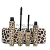 마스카라 1 세트 = 2 PCS 고품질 러브 알파 3D 섬유 속눈썹 마스카라 리멜 메이크업 세트 MAQUIAGEM WILD LEOPARD 방수 이중 마스카라 X0807