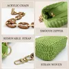 JYG Straw Woven Shoulder Bag For Women Summer Beach Travel Crossbody Handbag Classics Satchel Purse HKD230807