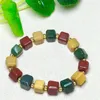 Strand Natural Mookite Cube Bracelet Healing Fashion Reiki Crystal Man Woman Fengshui Jewelry Birthday Gift 1pcs 10mm