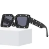Lunettes de soleil Fashion Brand Men Square Luxury Glasses Hollow Designer Unisex Shades UV400