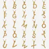 Boako Dames Geel Goud Letter AZ Ketting 925 Sterling Zilver Letter Hanger Ketting Mode Hart Sieraden Boho Accessoires L230704