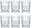 wholesale Verres à boire vintage Verres à eau romantique Gobelet en verre romantique en relief pour jus de boissons Bière Cocktail AU07