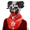 Party Masks Halloween Latex Mask Demon Animal Goat Head Latex Mask Fancy Dress Party Costume Props Cosplay Headgear J230807