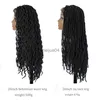 Perruques Capless Cheveux Humains Lai Ya Perruque Synthétique Déesse Gitane Perruques Tressées Tresse Africaine Avec Des Cheveux De Bébé Bohème Nu Locs Tressé Dreadlocks Perruques x0802