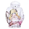 Мужские толстовки HoloLive Vtuber Tsunomaki Watame 3D Printed Fashion Fashion Winer Костюм для спортивной одежды капюй