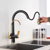 Kithcen Drink Purified Faucet Pull Out Water Filter Tap 2/3 Way Torneira HotCold Mixer Sink Crane