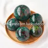 Exuberant Verdite Sphere Gift Decor African Green Jade Gemstone Orb Polished Natural Rare Mineral Globe Emerald Quartz Crystal Ball Reiki Meditation Healing Stone