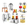 Conjuntos de Louça Catering Servir Utensílios Distribuidor de Bebidas Frias Comerciais 8l Refrigerante Suco Buffet de Tanque Único/Duplo