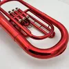 Tenor Horn Trumpet B Flat Flat 3-Ide Brass antractories مع إكسسوارات الحالة