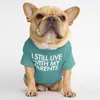 Fadou Vêtements Chemises pour Chiens Vêtements Imprimés pour Animaux de Compagnie avec Lettres Drôles T-shirts d'été pour Animaux de Compagnie Cool Chemises pour Chiots Tenue Respirante pour Chien Sweat Doux pour Chiens