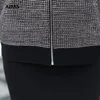 Chaquetas de mujer XJXKS 2023 primavera y otoño, chaqueta holgada de talla grande para mujer, cárdigan de moda con cremallera, abrigo de suéter para mujer