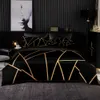 Ensembles de literie Ensemble de literie de style minimaliste Housse de couette 240x220 avec taie d'oreiller Noir 200x200 Housse de couette Twin Queen King Size Parure de lit 230804