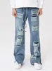 Мужские джинсы кибер -y2k уличная одежда мешковатые брюки мужская одежда прямая панк джинсовая брюки Vetements Homme
