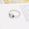 2023 Hot selling egg shaped Australian Treasure versatile S925 sterling silver ring inlaid with zircon fashion female ring