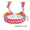 Link Bracciali Colori Boho Nepal Bracciale etnico fatto a mano Summer Beach Braid String Cotton Wrap Woven Rope Amicizia per donna Uomo