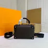 Borsa Petite Malle Souple per donna Borsa a tracolla di design Moda classica Catena nautica Tronco rivettato Mini tote Borse a tracolla di lusso Borsa a tracolla con manico superiore