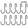 ハンガー10PCSステンレス鋼S字型フック風のチャイムハンガーバスルームキッチン