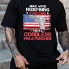 T-shirts pour hommes Drapeau des États-Unis Pistolet Cool Fashion T-shirt Cadeau de nouveauté