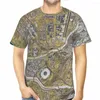 Men's T Shirts Polyester TShirt For Men COD WARZONE MAP Humor Summer Thin Shirt High Quality Trendy