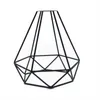 Chat transporteurs Durable Vintage diamant forme Cage abat-jour industriel rétro métal oiseau ampoule garde lumière support de lampe