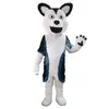 Peluche Fox Husky Dog Wolf Mascot Costume Personaggio dei cartoni animati Outfit Suit Halloween Party Outdoor Carnival Festival Fancy Dress for Men Women