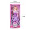 2-7 ans jouets pour filles enfantine rêveuse princesse poupée fille poupée habiller ensemble boîte-cadeau d'anniversaire cadeaux heureux pour enfants