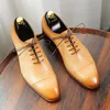 Kuh Real Herren formelle handgefertigte Qualität komfortabler echtes Lederdesigner Hochzeitsgeschäft Oxfords Schuhe b