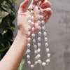 Cell Straps Charms Short Bracelet Women's Pendant Mobile Lanyard Rose Flower Pendant Beads Wrist Shell Pearl Strap Disk Key Anti-lost Rope