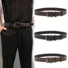 Belts Alloy Pin Buckle PU Leather Belt Gift Adjustable Decorative Waist Retro Wide Jeans Waistband Men