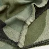 Bufandas Invierno Estampado de leopardo Cachemira Bufanda Mujer Verde Cálido Grueso Mantón de lana para mujer Bufandas y chales Señoras Ponchos y capas 230807