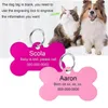 Hundemarke 2 Stück personalisierte Gravur Katze Haustier ID Anti-Verlust-Halsband Charm Name Welpenzubehör für