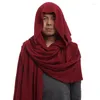 Scarves Amazon Solid Color Spring Autumn Medieval Costume Pocket Cap Scarf Belt Halloween Pirate Renaissance