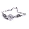 Chain Button Bracelet For Sublimation Women Angel Wings Bracelets Woman Transfer Printing Jewelry Customized Diy Gifts 008 Drop Deliv Dhnam