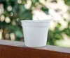 Plantenbakken Potten Buah Pot Putih Kotak Mini Pot Bunga Plastik Transplantasi Sukulen Taman Pembibitan Luar Ruangan