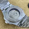 Нарученные часы 41 -миллиметровый мужской спортивный автоматический механический часы Япония NH38 NH Движение сапфировое стекло прозрачное заднее покрытие Полая циферблата