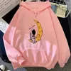 Sweats à capuche pour femmes dessin animé imprimé sweat chaud femme avec capuche Punk Kpop vêtements ample polaire poche à capuche femmes