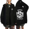 Sudaderas con capucha para mujer Stray Kids Kpop 5 estrellas Estampado con cremallera Sudadera con capucha Estilo coreano Y2k Harajuku Moda Mujer Sudaderas Invierno Cálido Cremallera Sudadera con capucha Abrigos 230807