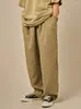 Pantalon homme VIN MUK motif Vertical japonais lâche mince rayé décontracté été Vintage en relief taille élastique pantalon