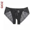 Giczi Crotchless Korte vrouwen Slipje Kruis Open Sexy Zoete Kanten Ondergoed Erotische Panty Vrouwelijke Vrouw Naughty Lingerie voor Sex L230626