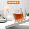 Placemats 6 Stuks Onderzetters Voor Koffie Drinken Dranken Absorberend Met Houder Cup Bar Houten Antislip