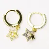 Dangle Earrings 10 Pairs Fashion Mini Star Drop 18K Gold Plated Charm Jewels Jewelry Women Ear Hoop 8282