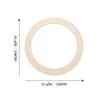 Decorative Flowers 6 Pcs Wreath Frame Wood Crafts Garland Decor DIY Rings Round Backdrop Stand Making Bedroom Wall