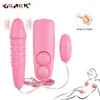 Design Dual Vibrating Egg G-spot Male Female Anal Vagina Dildo Plug Masturbation Clitoris Stimulator