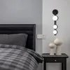 Lampada da parete moderna LED paralume in vetro bianco oro nero semplice soggiorno camera da letto studio corridoio ferro arte applique goccia