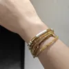 Français Ouvert Contraste Émail Bracelet Femmes D'été De Mode Lumière De Luxe Petit Groupe Exquis Haute Qualité Incolore Charme Bijoux